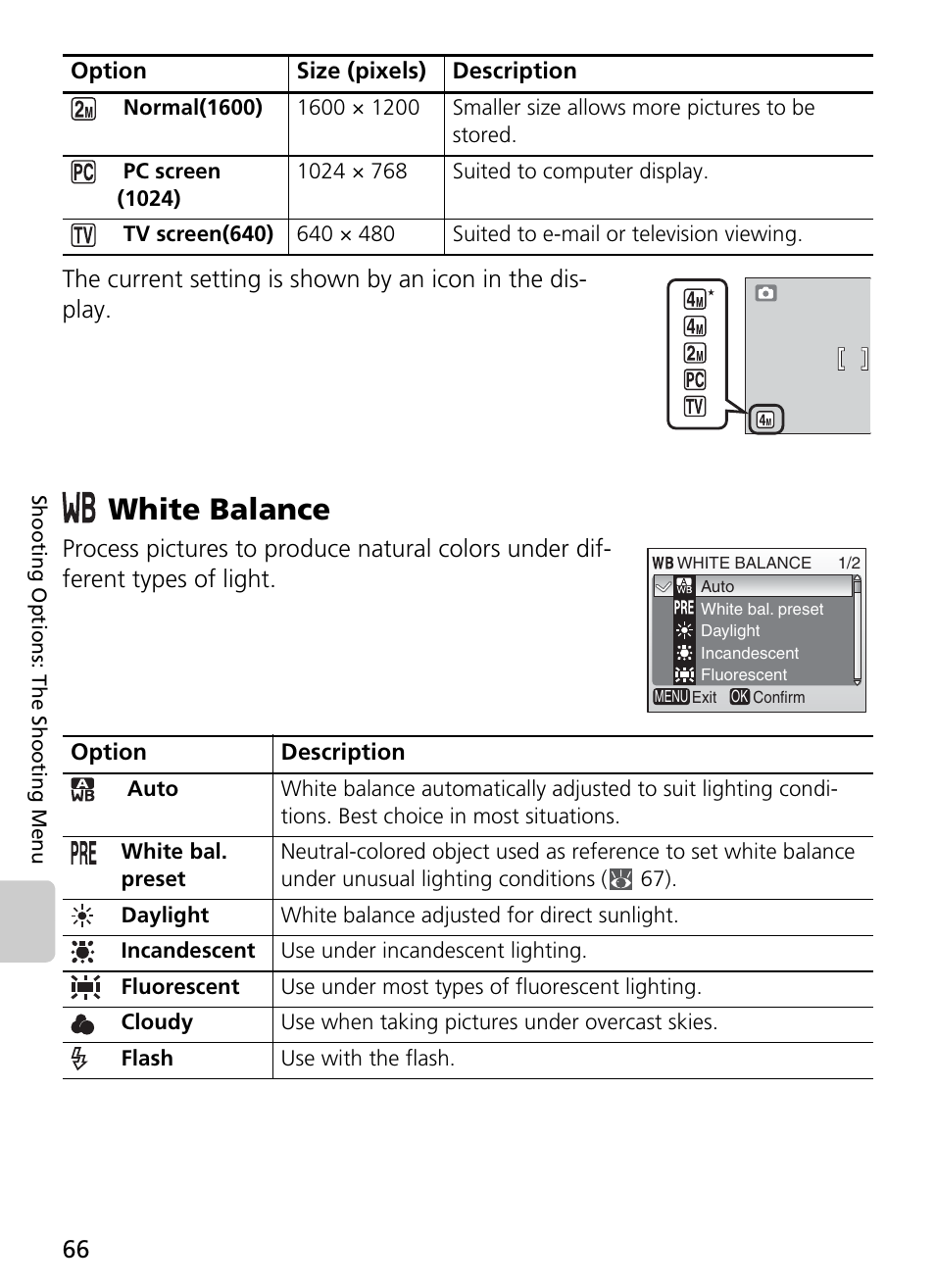 White balance | Nikon Coolpix L4 User Manual | Page 78 / 112