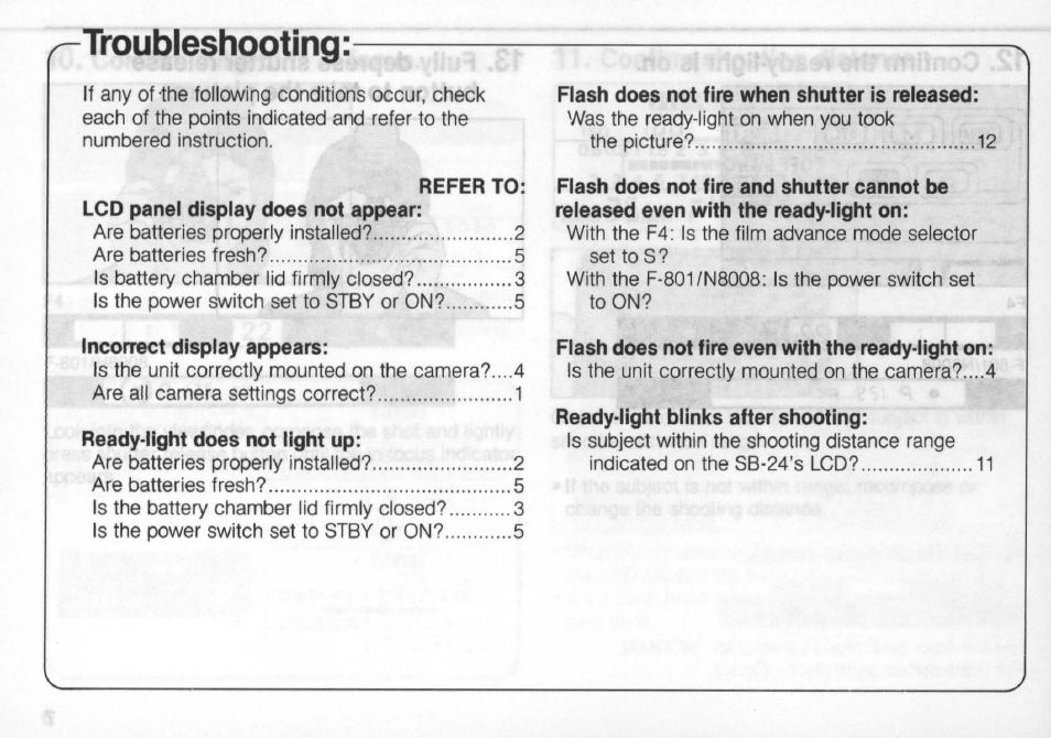 Nikon Autofocus Speedlight SB-24 User Manual | Page 108 / 157