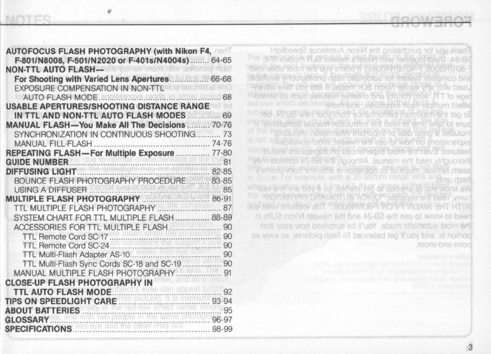 Nikon Autofocus Speedlight SB-24 User Manual | Page 3 / 157