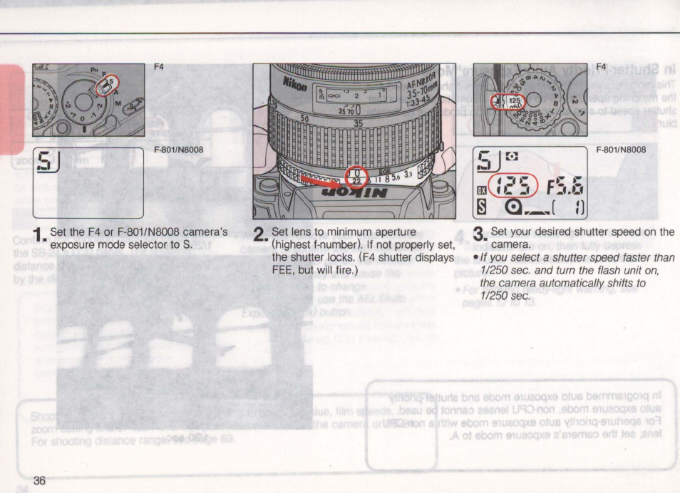 F'c« c | Nikon Autofocus Speedlight SB-24 User Manual | Page 36 / 157