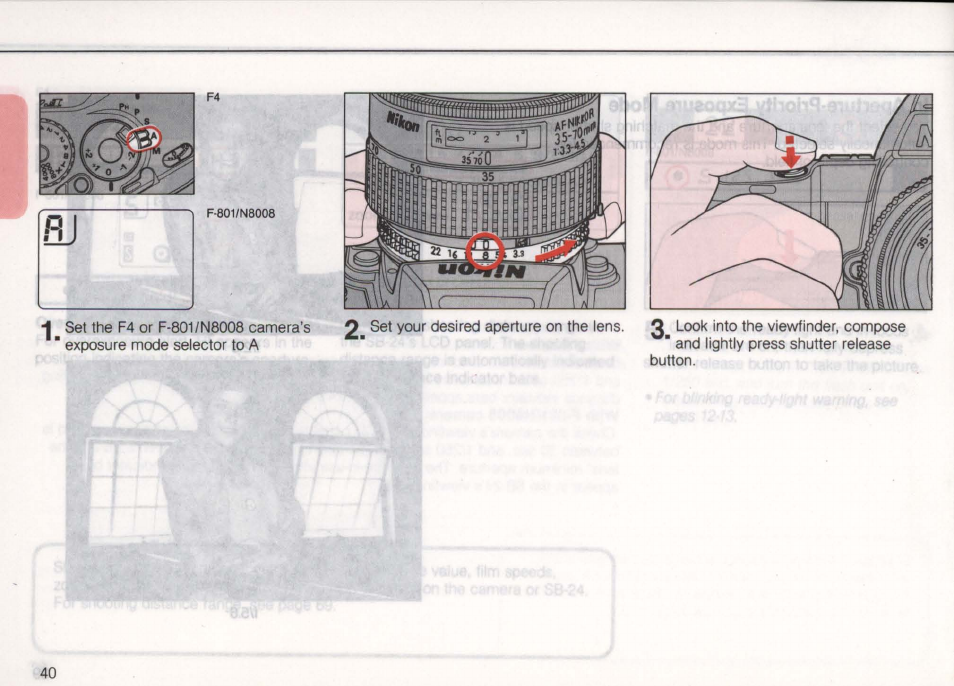 Ttl auto hd flash with nikon f4 or f-801/n8008, Iini£3 | Nikon Autofocus Speedlight SB-24 User Manual | Page 40 / 157