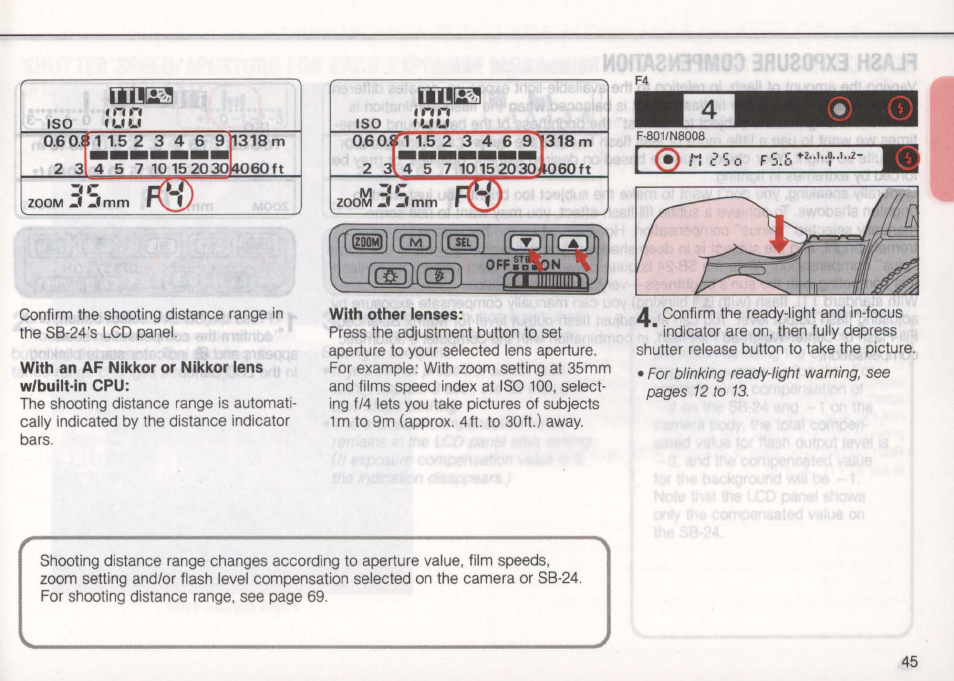 Standard ttl flash | Nikon Autofocus Speedlight SB-24 User Manual | Page 45 / 157