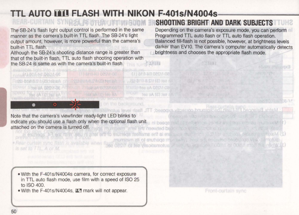 Nikon Autofocus Speedlight SB-24 User Manual | Page 50 / 157