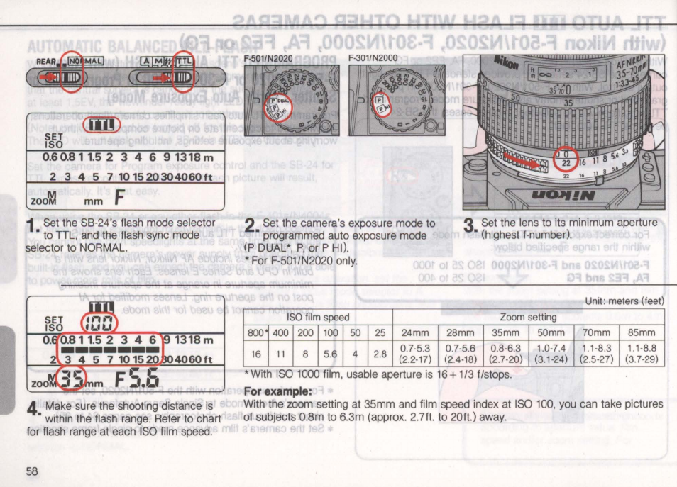 Nikon Autofocus Speedlight SB-24 User Manual | Page 58 / 157
