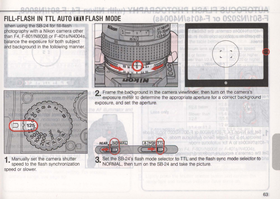 Fs.si 0, Icq ° -eu ° 1, 11 s c | Ihsfcrl) 1 | Nikon Autofocus Speedlight SB-24 User Manual | Page 63 / 157