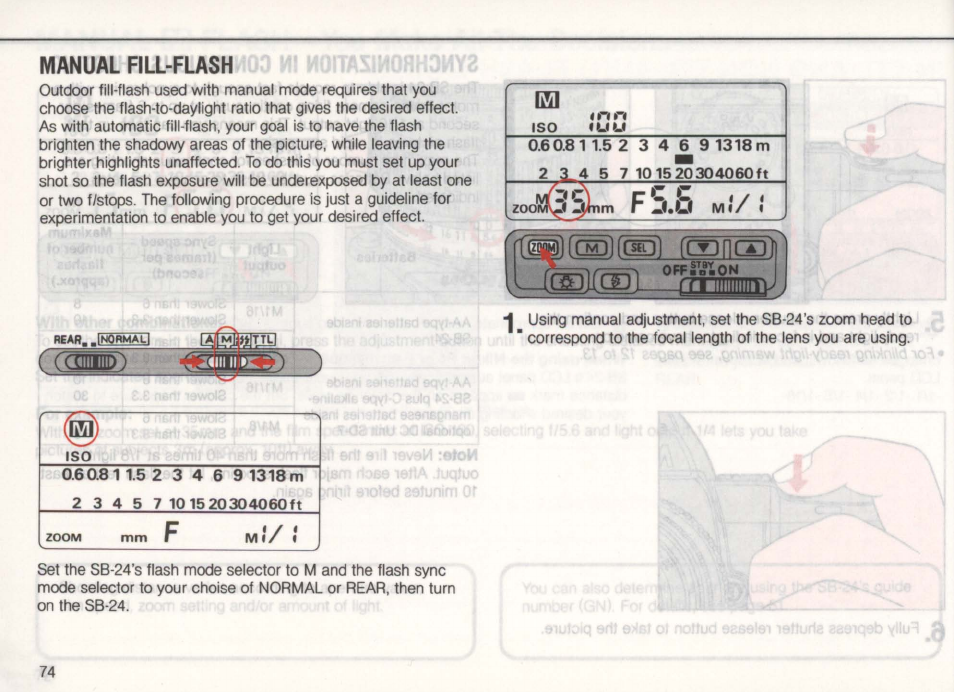 For example | Nikon Autofocus Speedlight SB-24 User Manual | Page 74 / 157