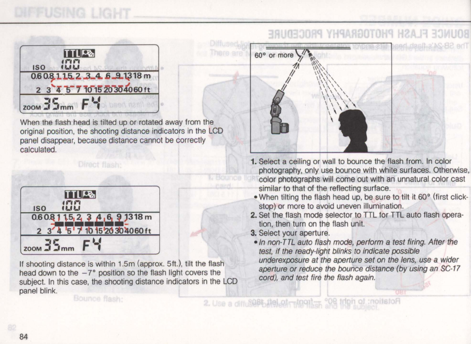 Exposure compensation with camera’s exposure dial | Nikon Autofocus Speedlight SB-24 User Manual | Page 84 / 157