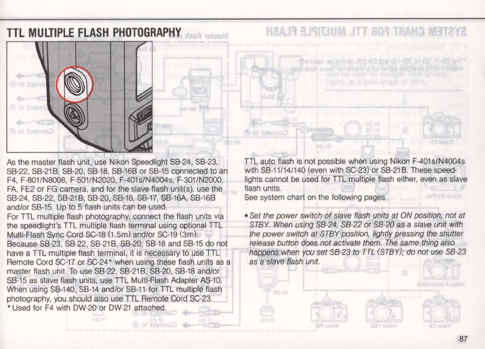 Nikon Autofocus Speedlight SB-24 User Manual | Page 87 / 157