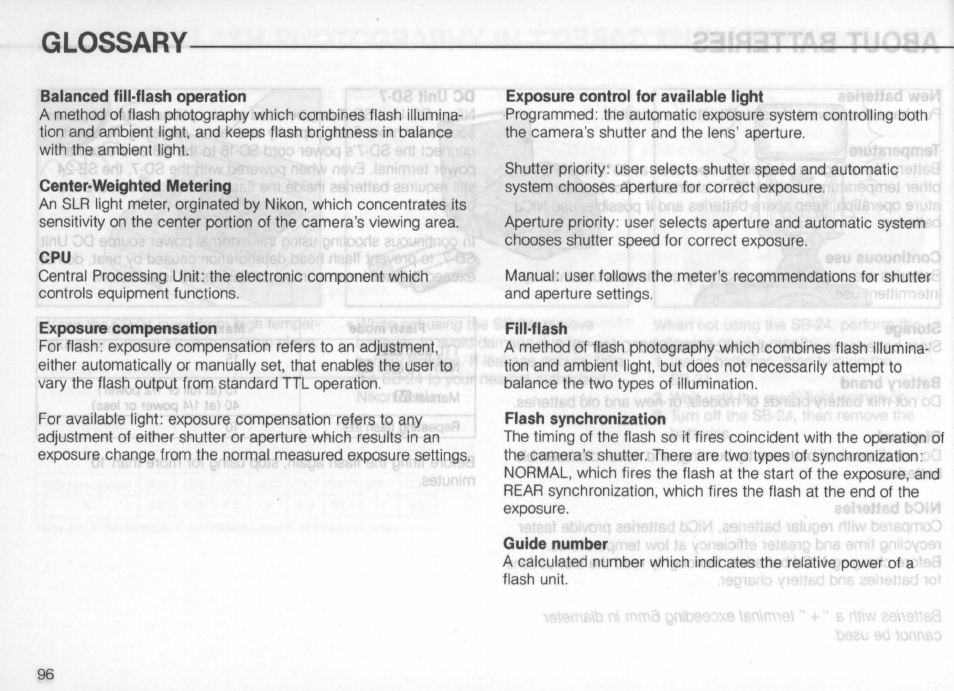 Rcsttciji | Nikon Autofocus Speedlight SB-24 User Manual | Page 96 / 157