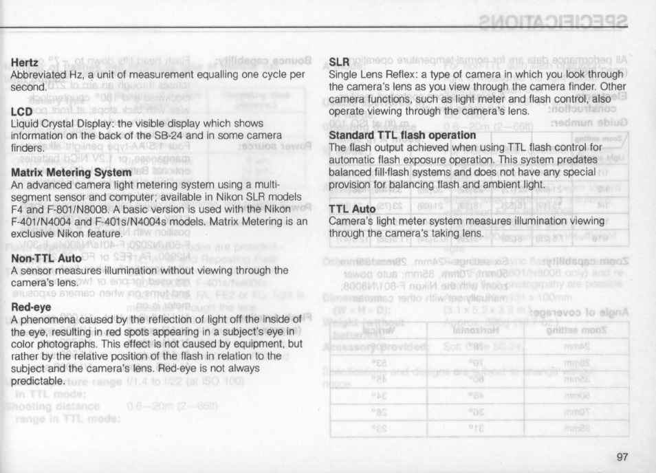 With other combinations, For exampie | Nikon Autofocus Speedlight SB-24 User Manual | Page 97 / 157