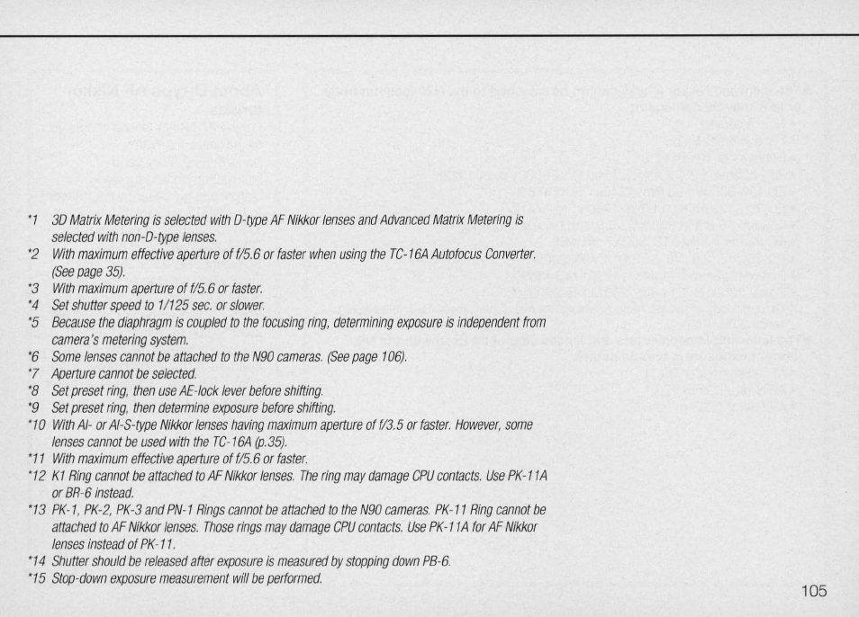 Sport program (5 p), Close-up program (c u) | Nikon Camera N90 User Manual | Page 105 / 236