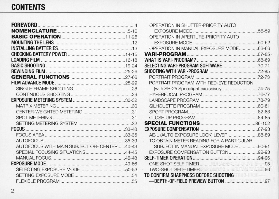 Nikon Camera N90 User Manual | Page 2 / 236