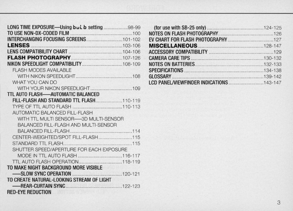 Nikon Camera N90 User Manual | Page 3 / 236