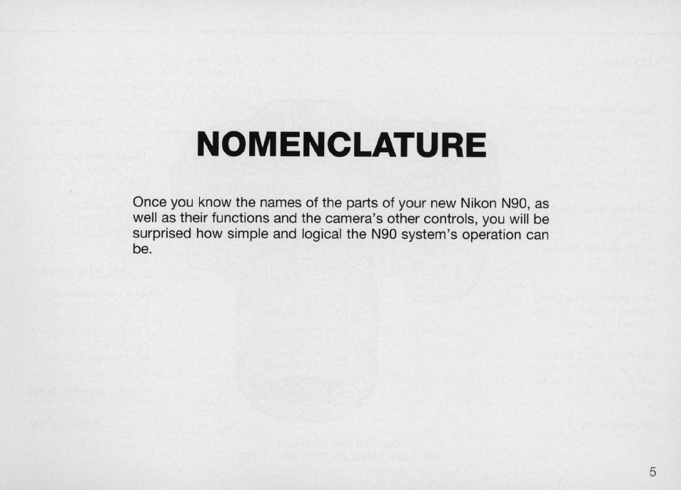 Miscellaneous | Nikon Camera N90 User Manual | Page 5 / 236