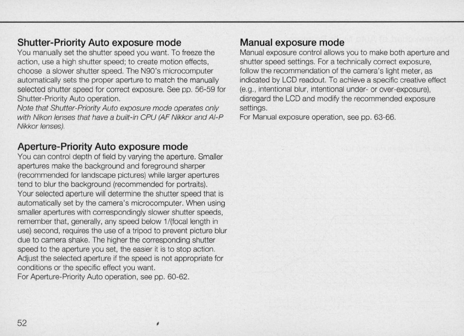 Nikon Camera N90 User Manual | Page 52 / 236