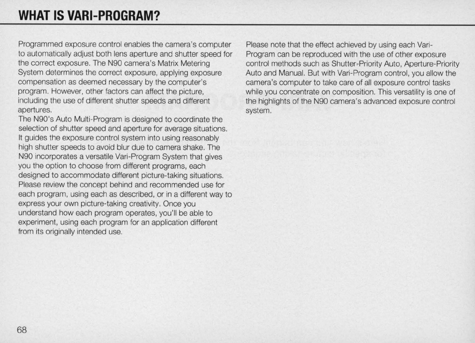 Nikon Camera N90 User Manual | Page 68 / 236