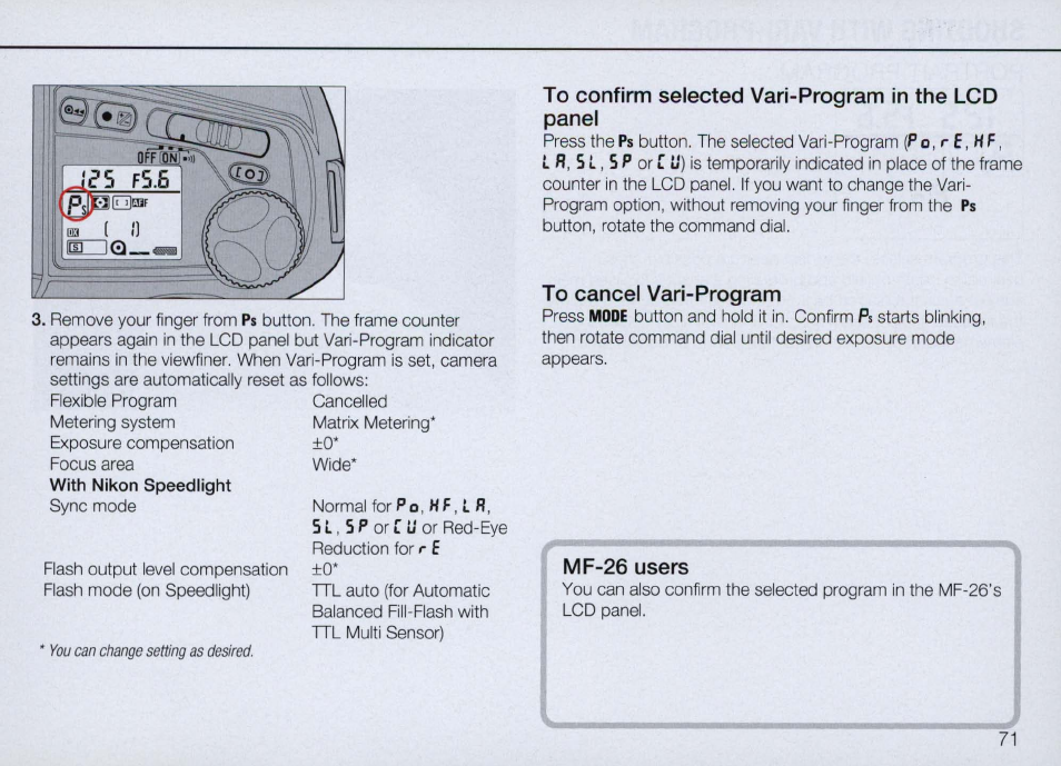 Nikon Camera N90 User Manual | Page 71 / 236