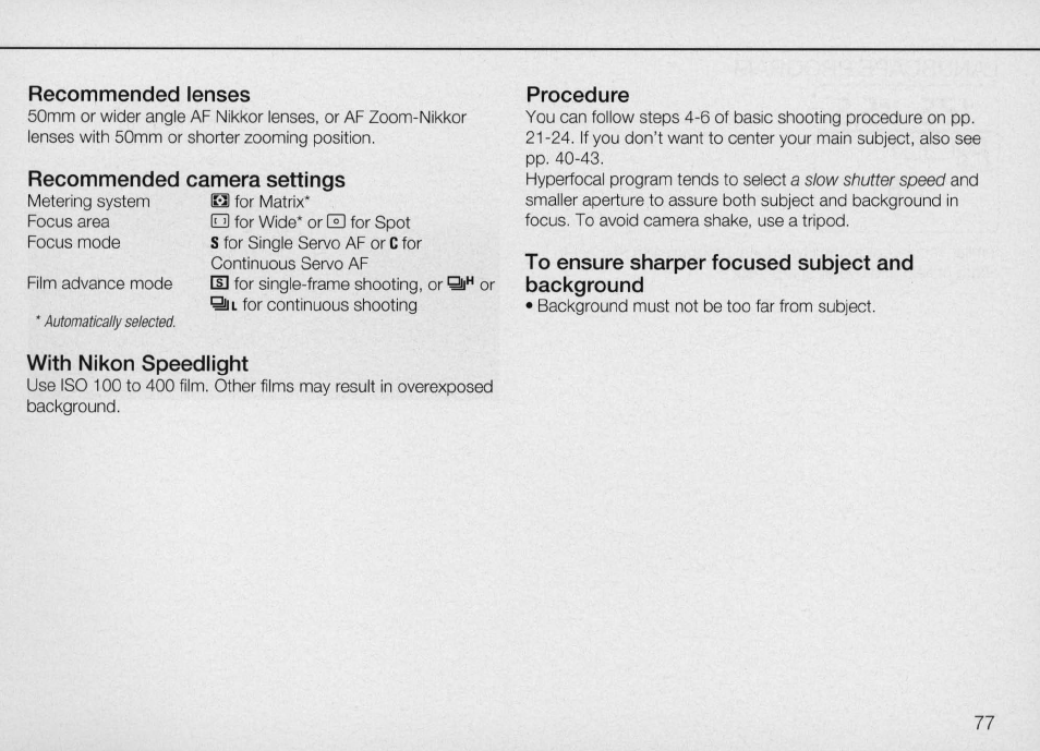 Nikon Camera N90 User Manual | Page 77 / 236