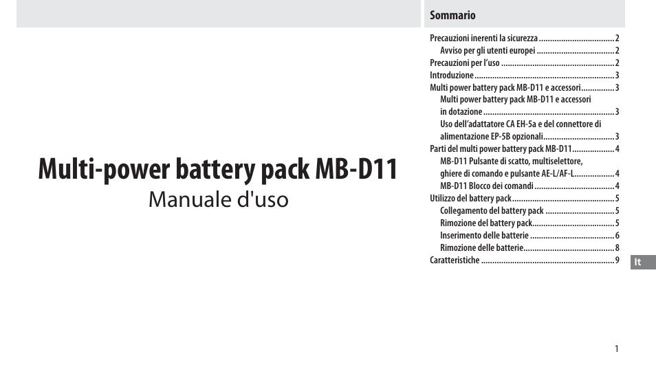 Nikon Multi-Power Battery Pack G02 User Manual | Page 127 / 332