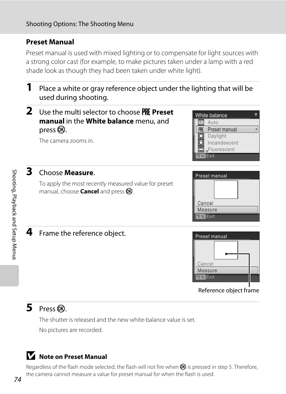 A 74) | Nikon Coolpix L19 User Manual | Page 86 / 140