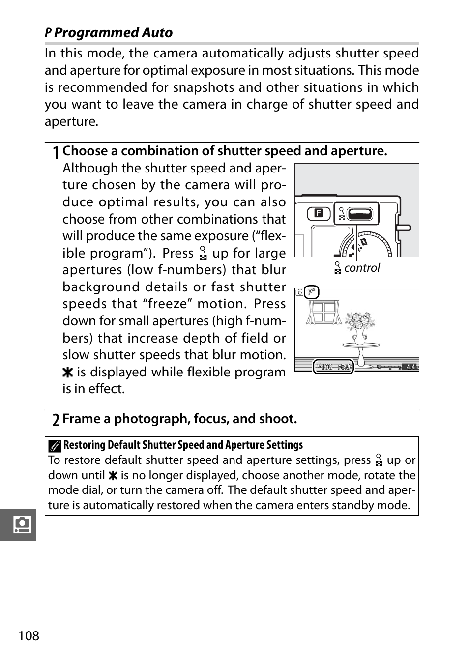 P programmed auto | Nikon J1 User Manual | Page 128 / 216