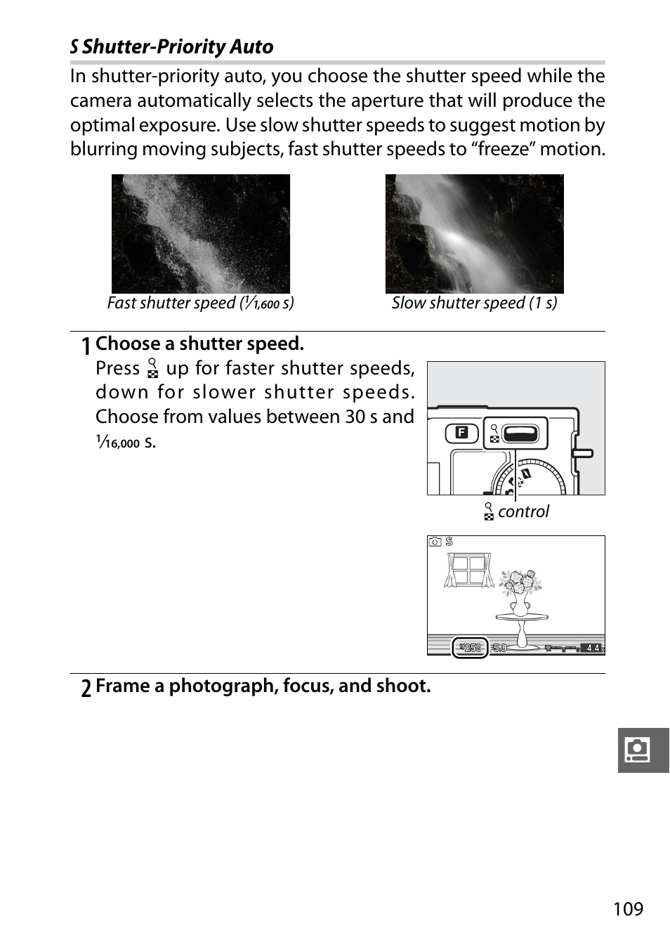 S shutter-priority auto | Nikon J1 User Manual | Page 129 / 216