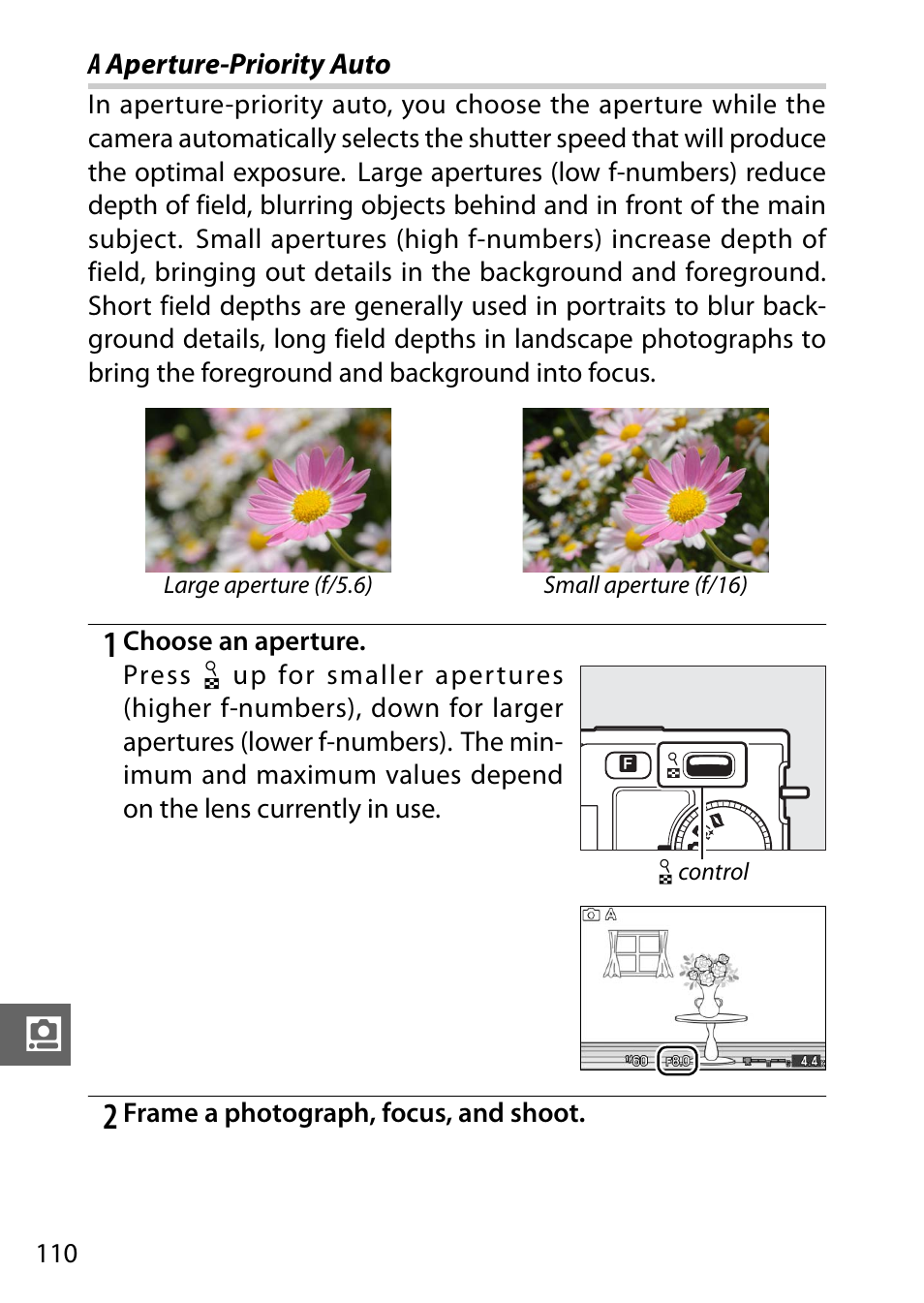 A aperture-priority auto | Nikon J1 User Manual | Page 130 / 216