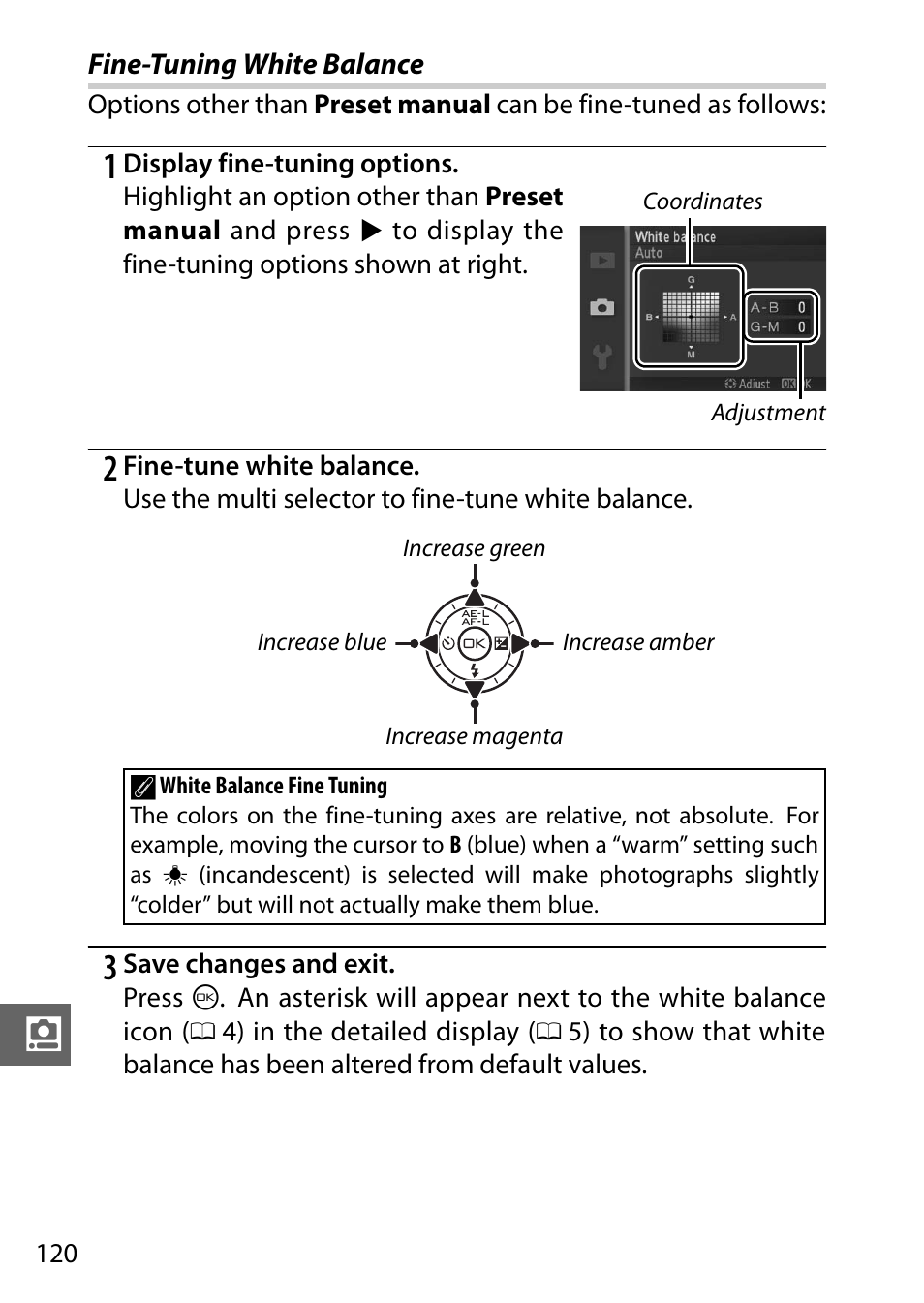 Fine-tuning white balance | Nikon J1 User Manual | Page 140 / 216