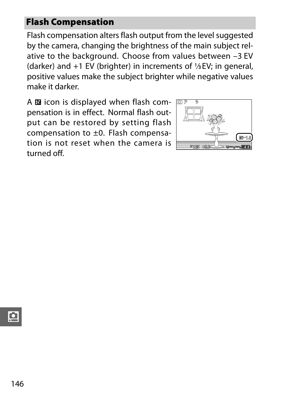 Flash compensation | Nikon J1 User Manual | Page 166 / 216