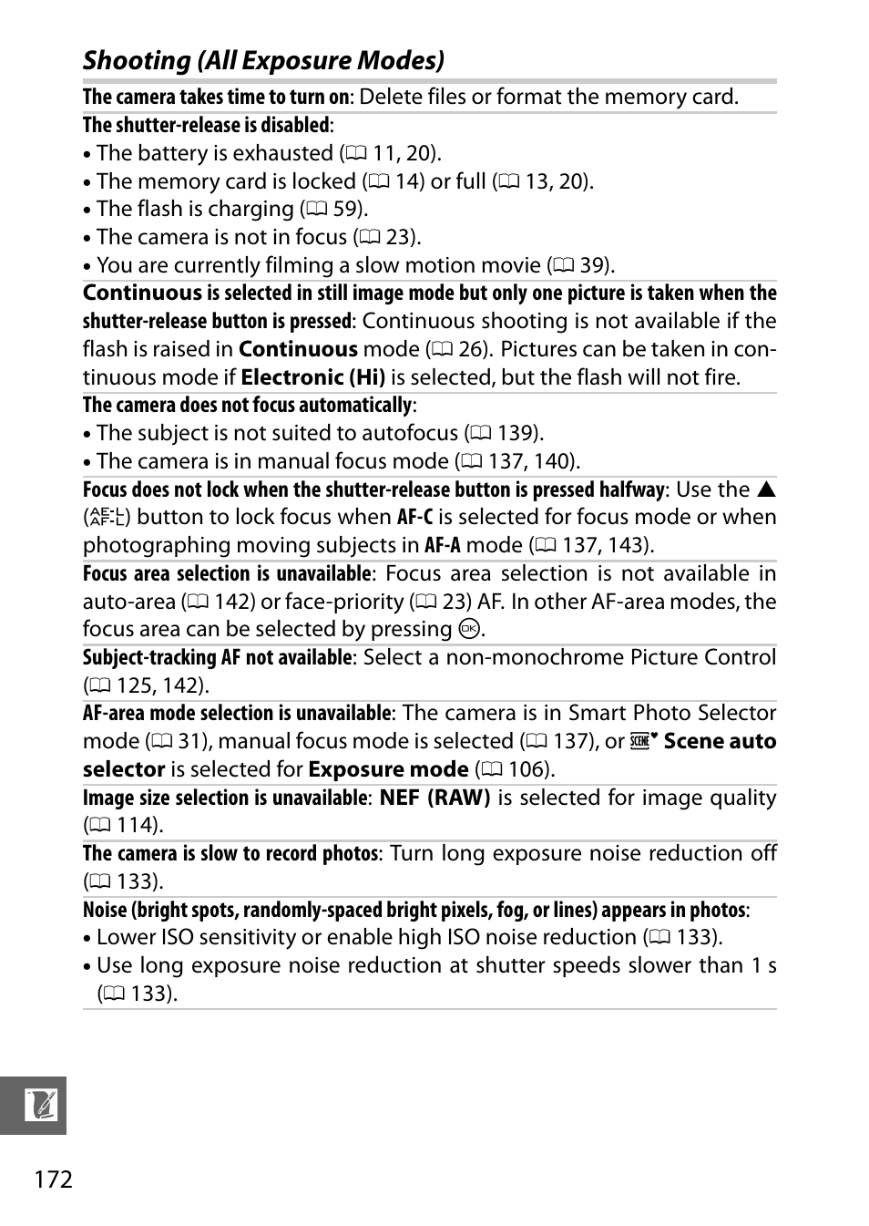 Shooting (all exposure modes) | Nikon J1 User Manual | Page 192 / 216