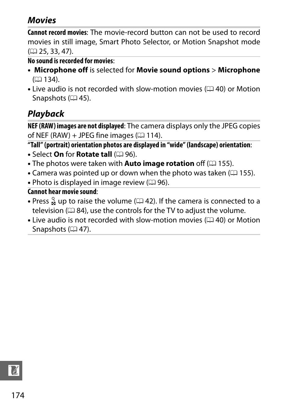 Movies, Playback, Movies playback | Nikon J1 User Manual | Page 194 / 216