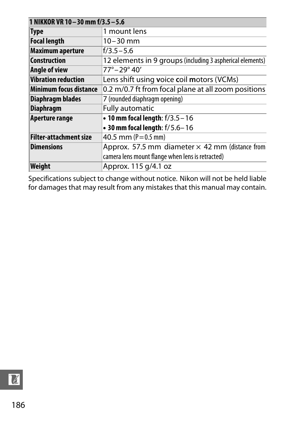 Nikon J1 User Manual | Page 206 / 216