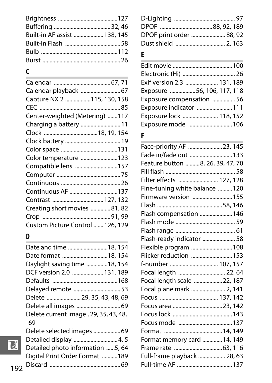 Nikon J1 User Manual | Page 212 / 216