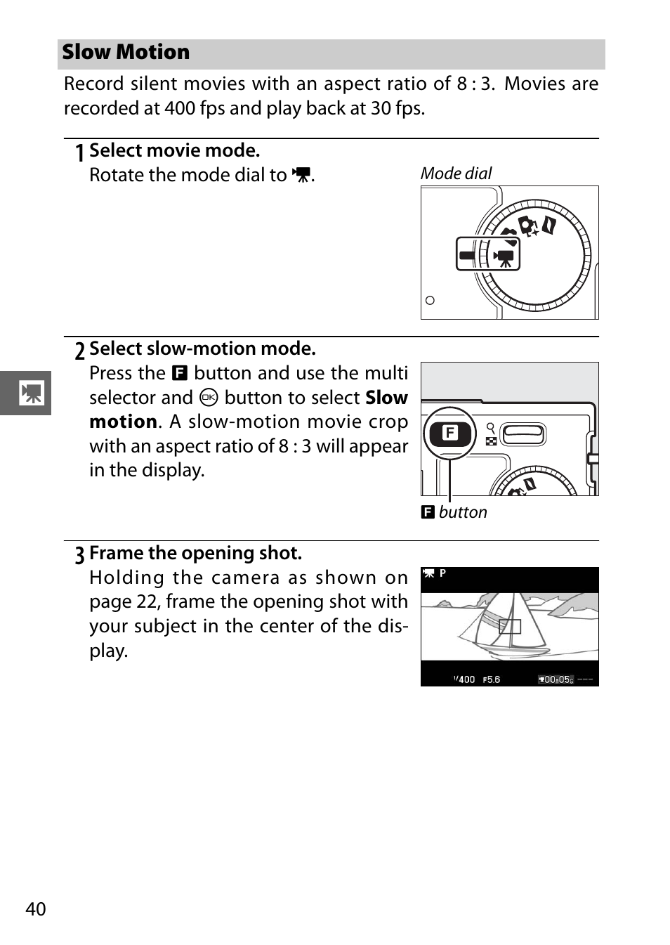 Slow motion | Nikon J1 User Manual | Page 60 / 216