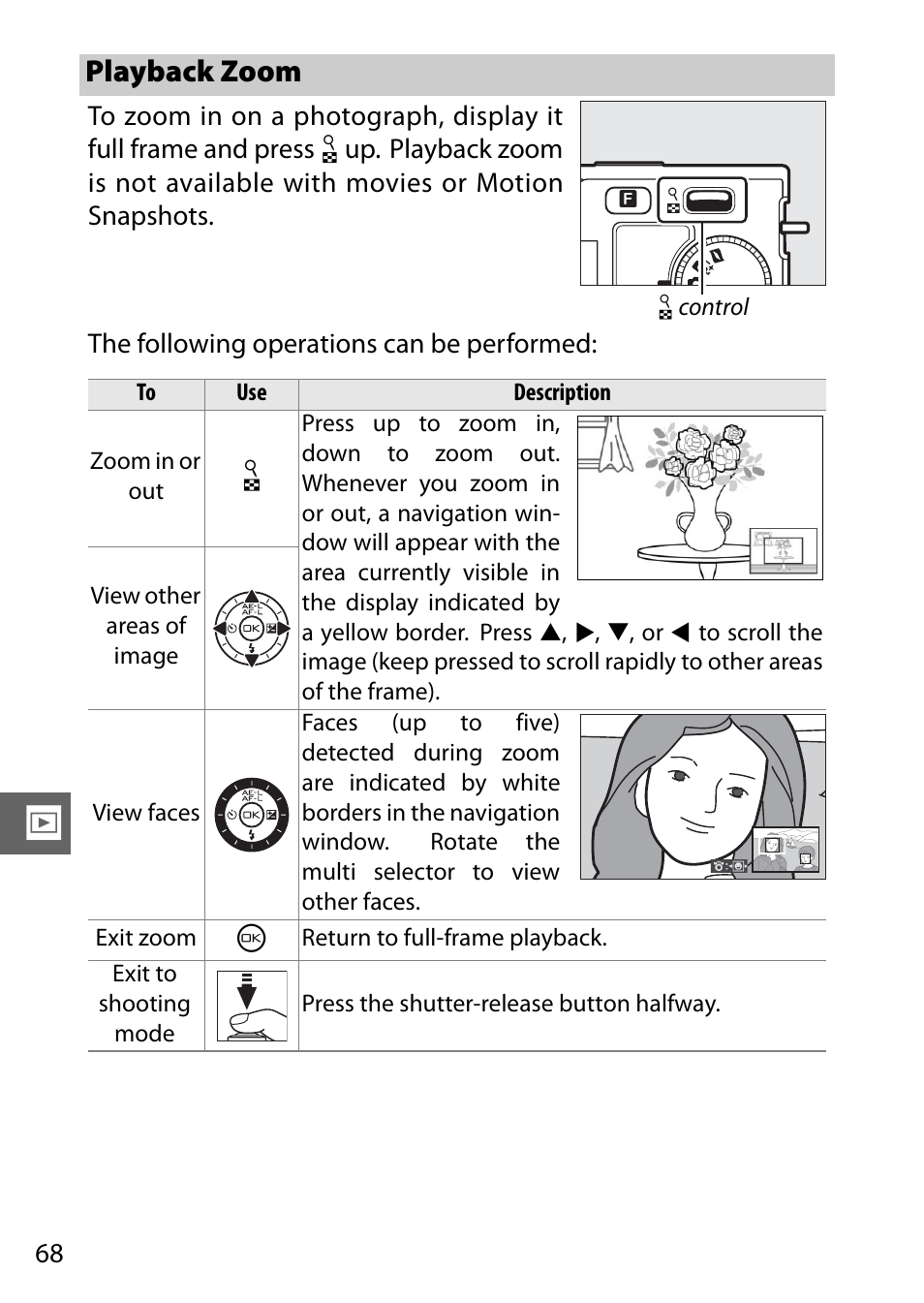 Playback zoom | Nikon J1 User Manual | Page 88 / 216