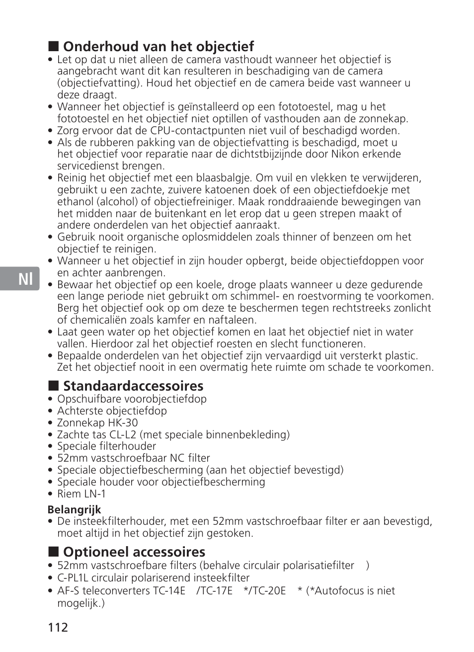 Jp en de fr es se ru nl it ck ch kr | Nikon AF-S NIKKOR 200-400mm f/4G ED VR II 2187 User Manual | Page 112 / 212