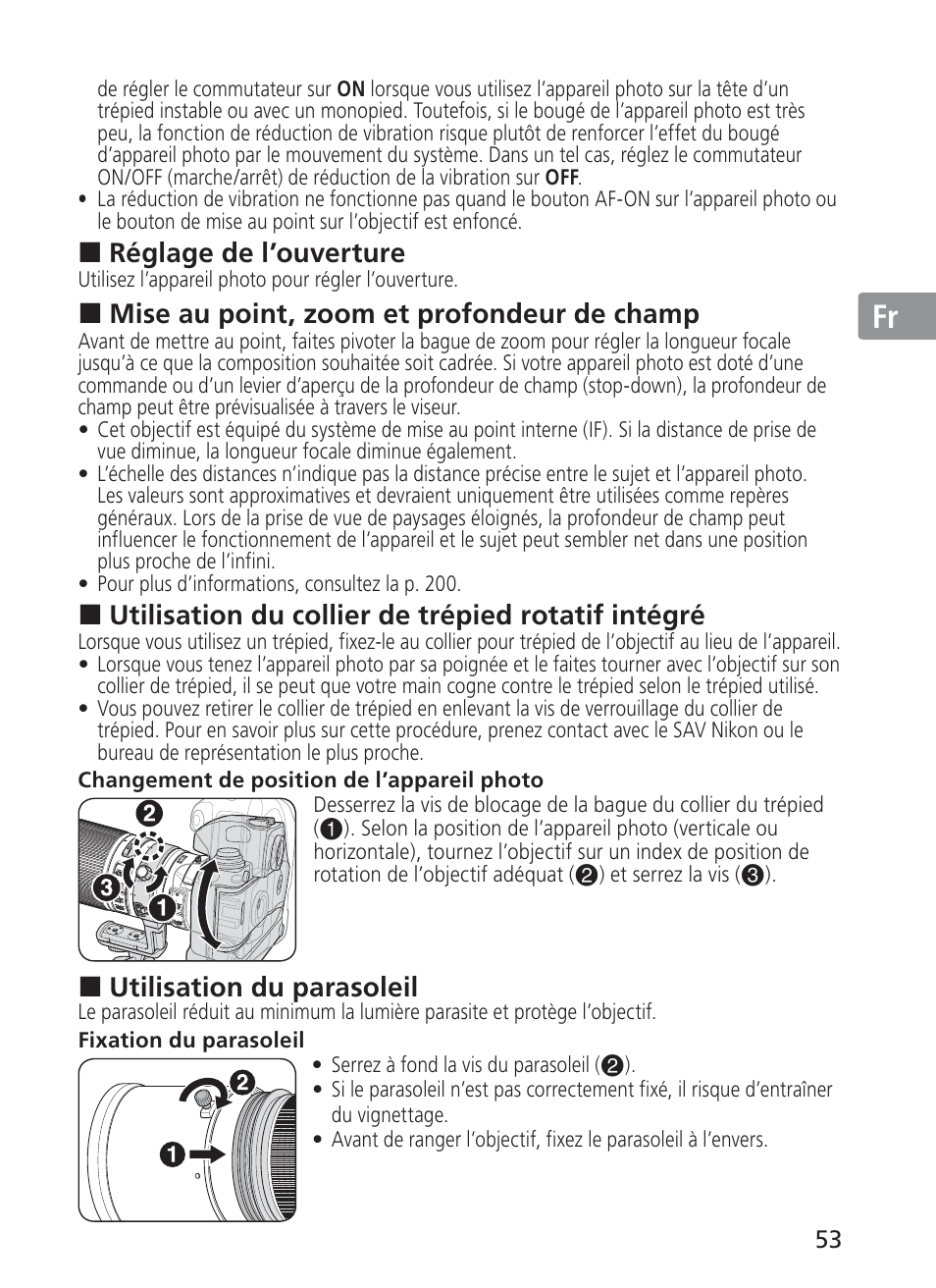 Jp en de fr es se ru nl it ck ch kr | Nikon AF-S NIKKOR 200-400mm f/4G ED VR II 2187 User Manual | Page 53 / 212