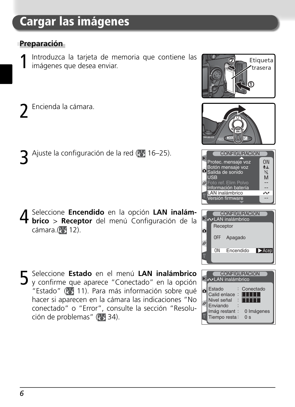 Cargar las imágenes | Nikon WT-1 User Manual | Page 103 / 137