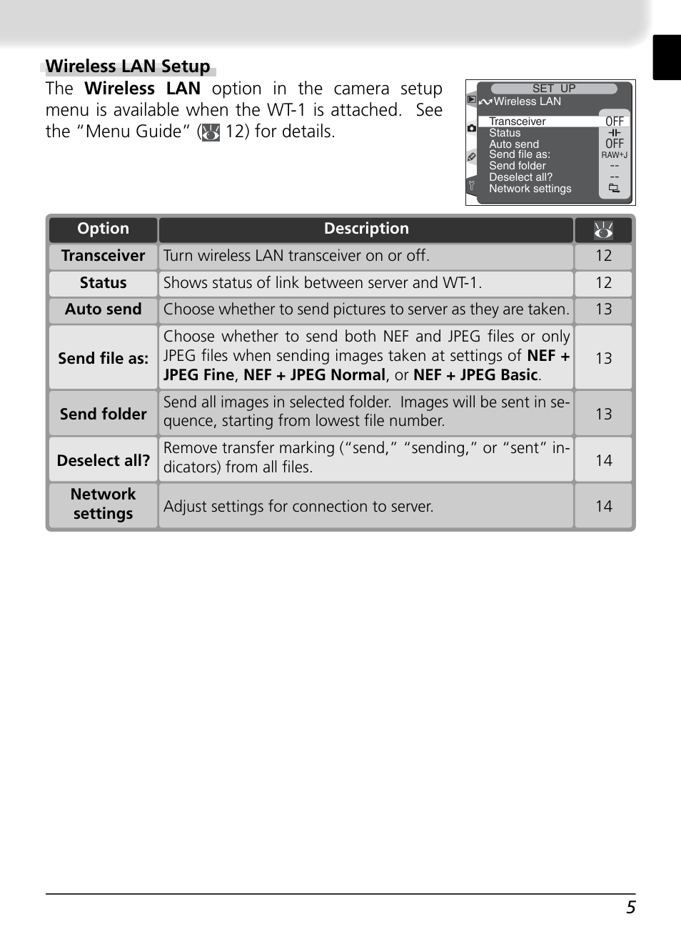 Nikon WT-1 User Manual | Page 12 / 137