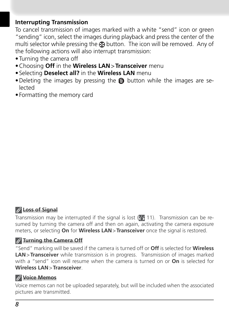 Nikon WT-1 User Manual | Page 15 / 137