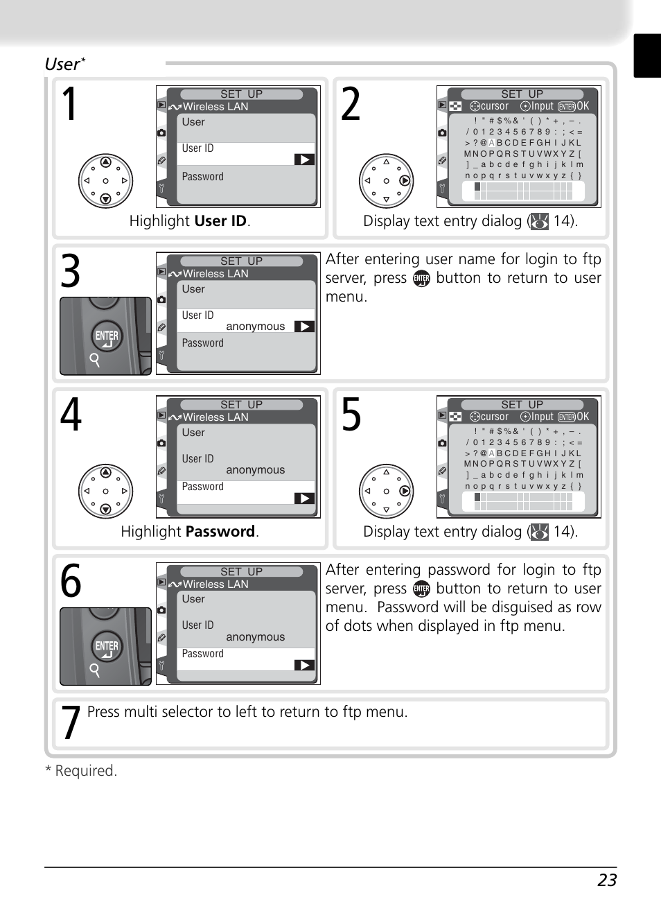 User | Nikon WT-1 User Manual | Page 30 / 137