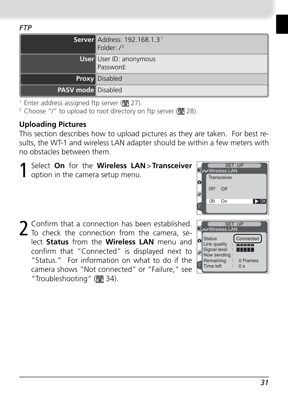 Nikon WT-1 User Manual | Page 38 / 137