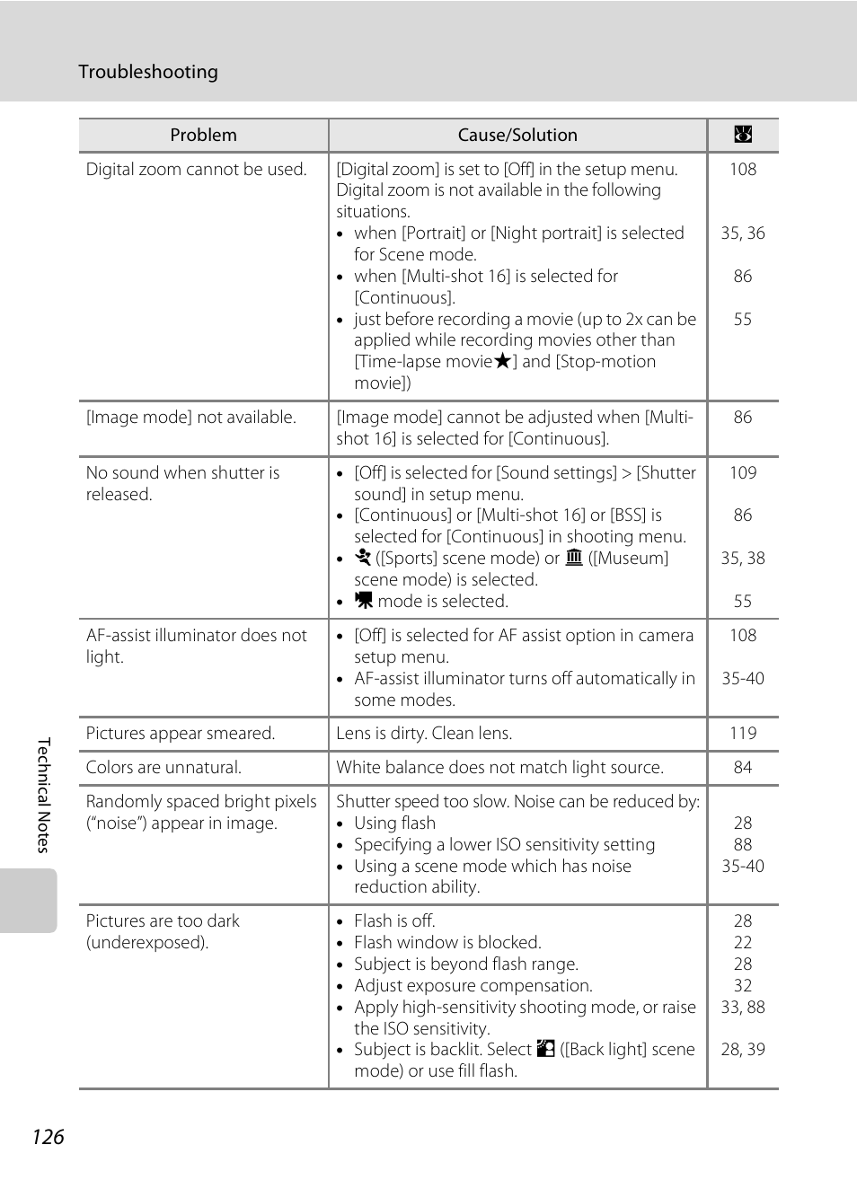 Nikon Coolpix S510 User Manual | Page 138 / 148