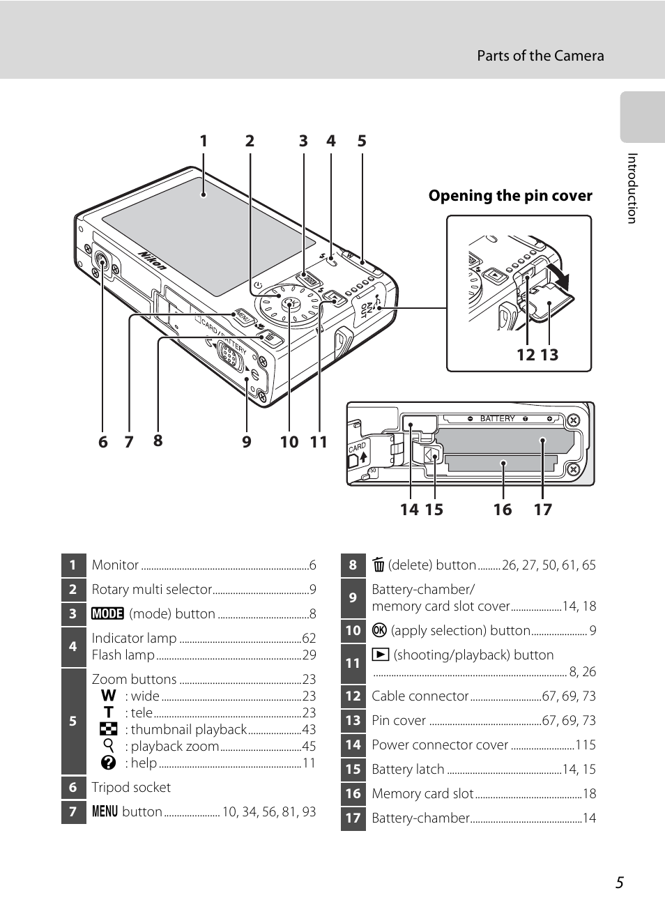 Nikon Coolpix S510 User Manual | Page 17 / 148