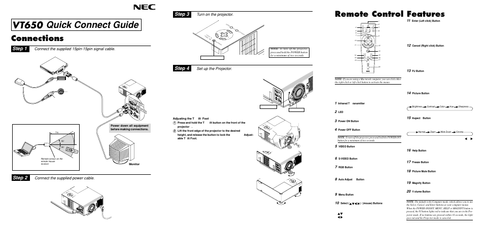 Nikon VT650 User Manual | 2 pages