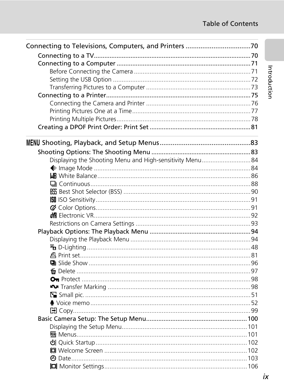 Nikon Coolpix S200 User Manual | Page 11 / 152