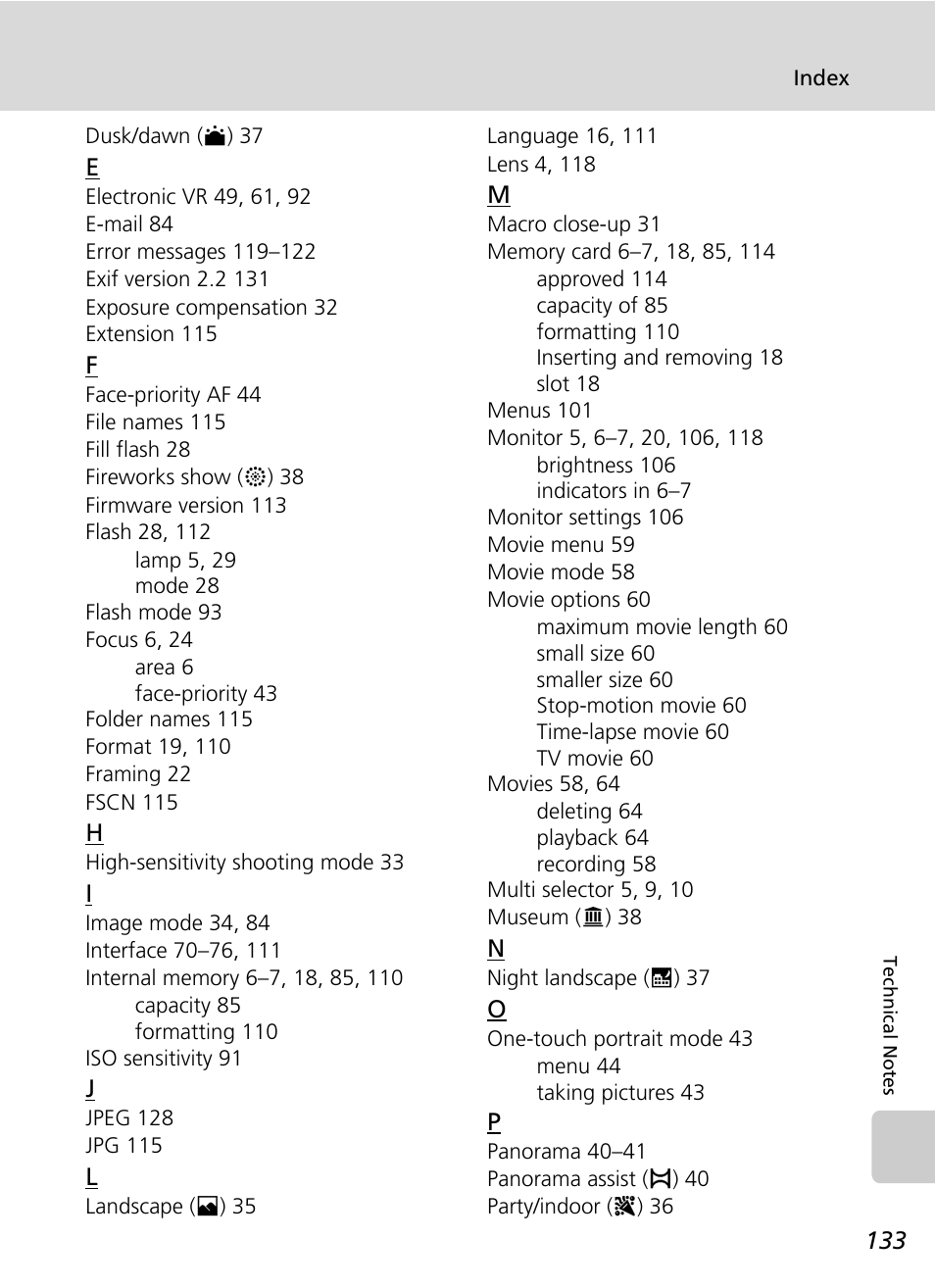 Nikon Coolpix S200 User Manual | Page 147 / 152