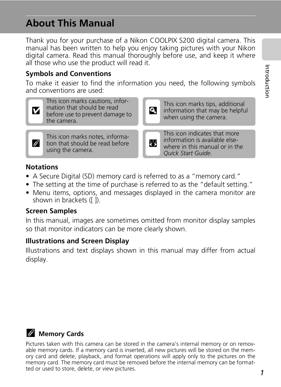 About this manual, Cl j k | Nikon Coolpix S200 User Manual | Page 15 / 152