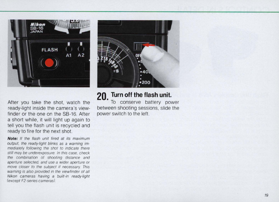 Nikon SPEEDLIGHT SB-16 User Manual | Page 19 / 100