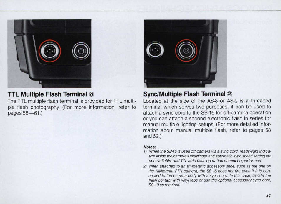 Ready-light <§), Controls in detail —continued | Nikon SPEEDLIGHT SB-16 User Manual | Page 47 / 100